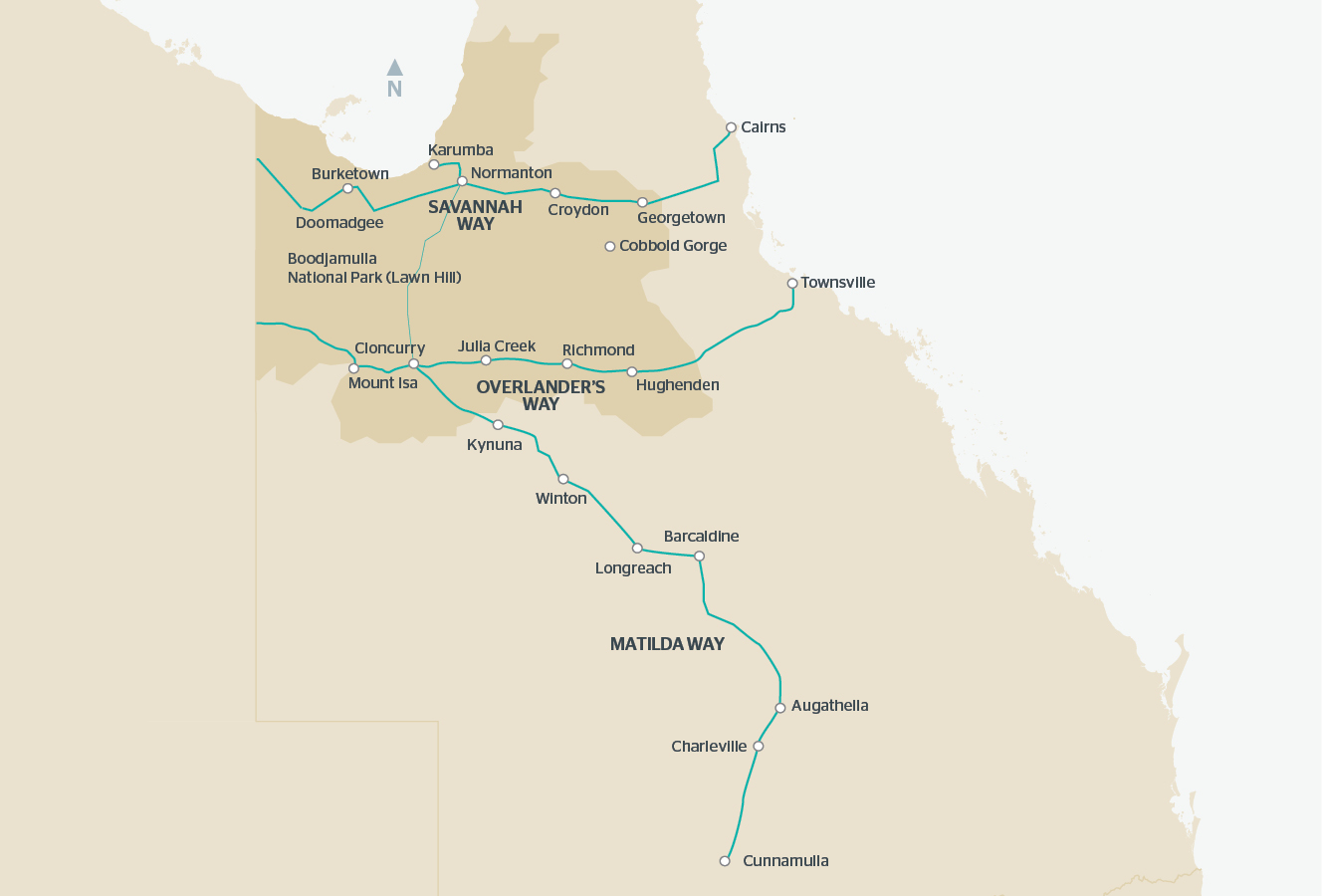 North West Queensland Map North West Queensland Map